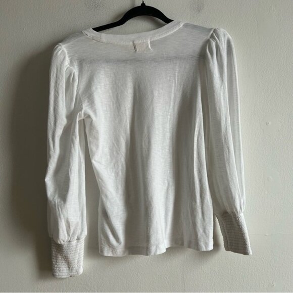 Nation LTD Sz XS Loren White Puff Sleeves Shirt - Picture 8 of 8